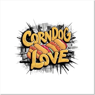 Corndog Love Design Posters and Art